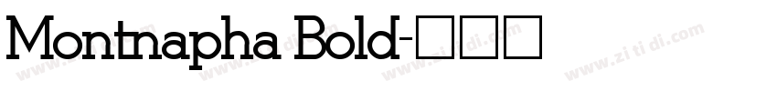 Montnapha Bold字体转换